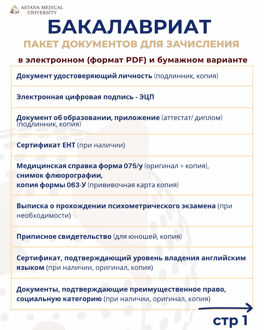 Информация для поступающих — 1