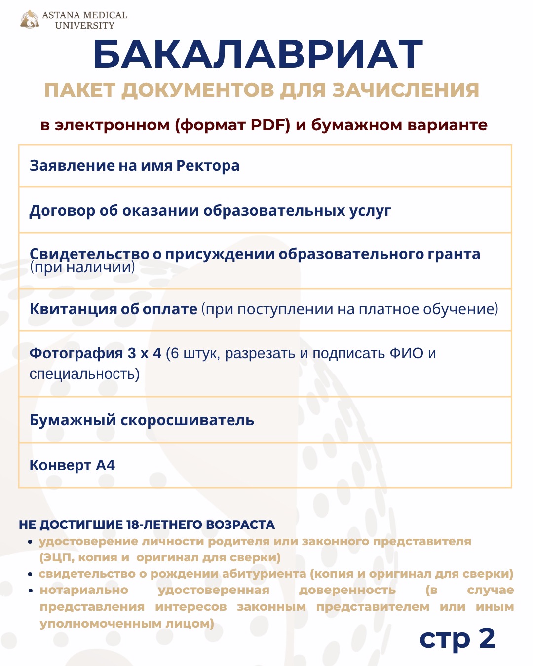 Информация для поступающих — 2