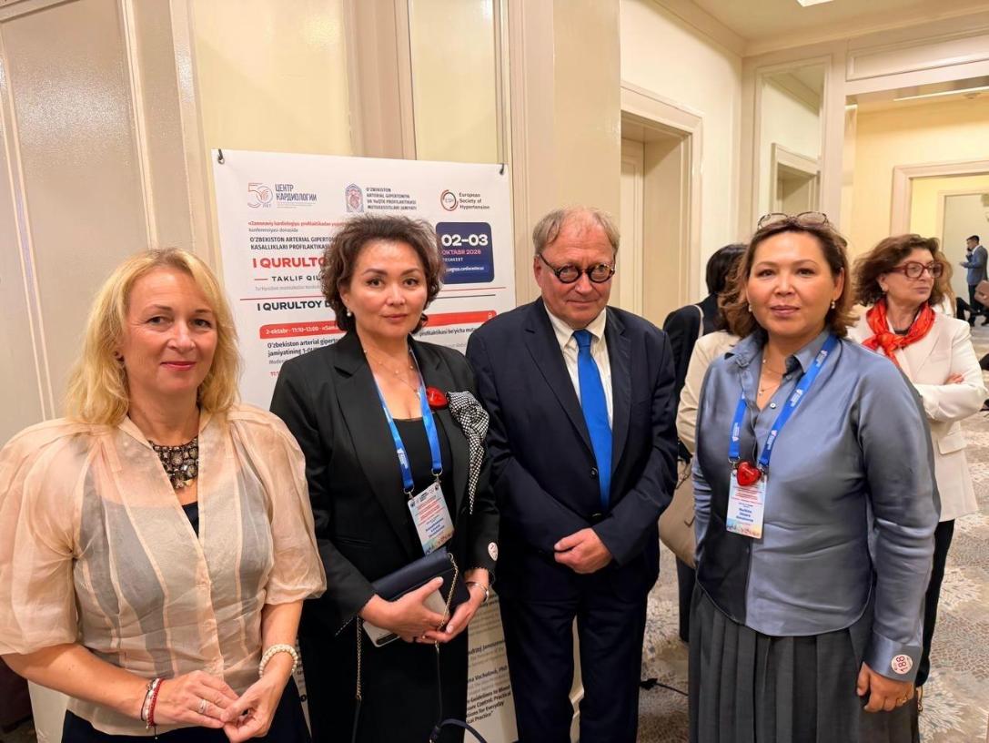 Faculty members of the National Medical University named after Toregeldy Sharmanov present research at Congress of Turkic States’ Cardiologists