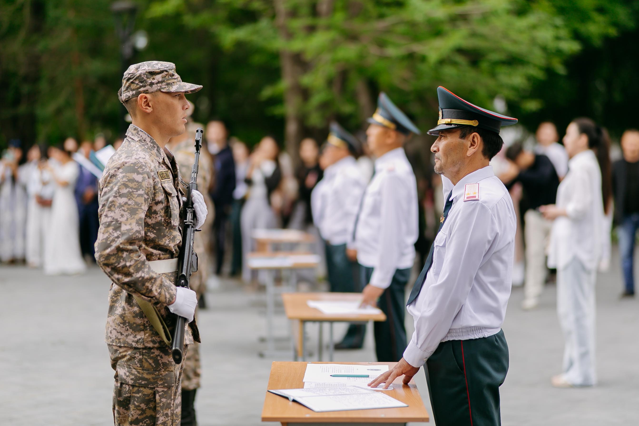 80 students of Astana Medical University join the ranks of reserve officers