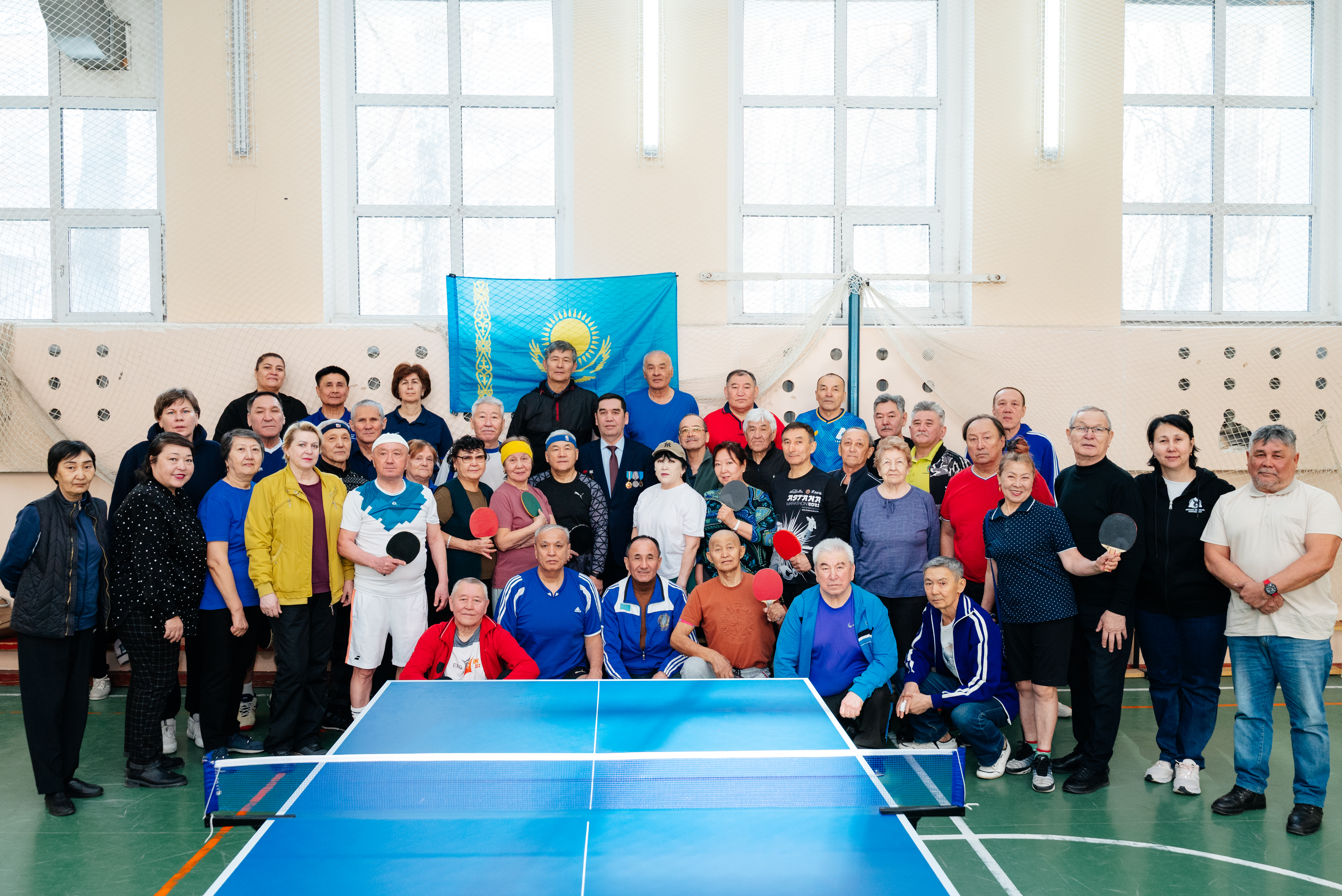 В Астане прошёл турнир по настольному теннису среди представителей старшего поколения